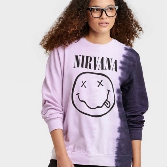 NIRVANA TIE DYE SWEATER NWT! - Picture 1 of 1